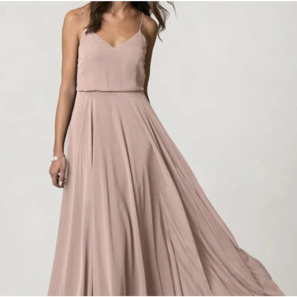 Jenny Yoo Dresses & Skirts - NWT Jennie Yoo Inesse Dusty Pink Mauve Formal Gown Dress 10 M Whipped Apricot